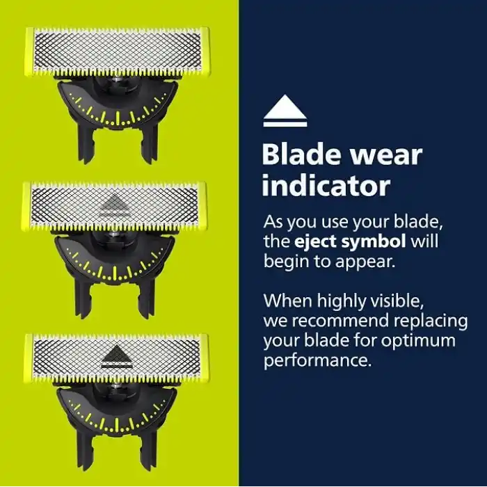 Philips Norelco OneBlade 360 Bıçaklar, OneBlade Elektrikli Tıraş Makinesi ve Düzeltici için Orijinal Yedek Bıçaklar, 4lü Paket, QP440/80