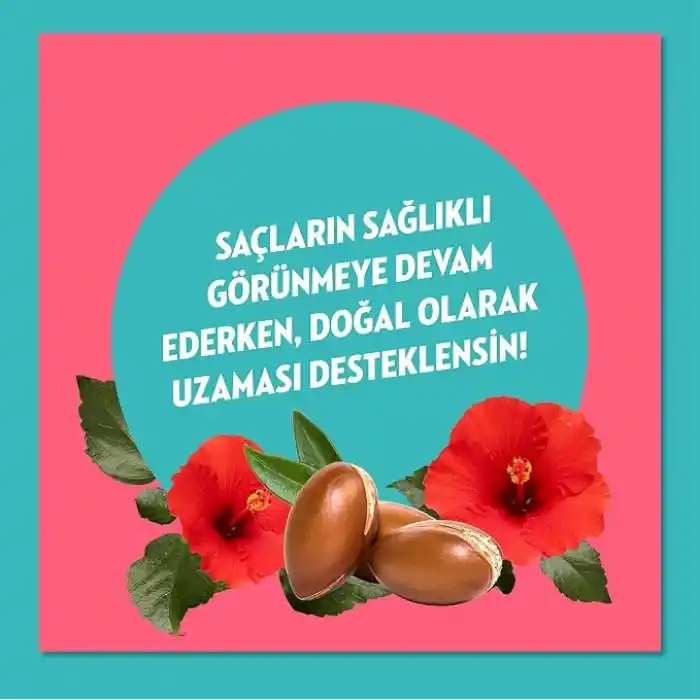 Elidor Doğanın Enerjisi Saç Bakım Şampuanı Argan Yağı & Hibiskus Özü Dökülme Karşıtı & Güçlü Uzamayı Destekleyici 400 ml