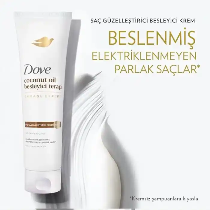 Dove Saç Güzelleştirici Krem Coconut Oil Besleyici Terapi 150 ml