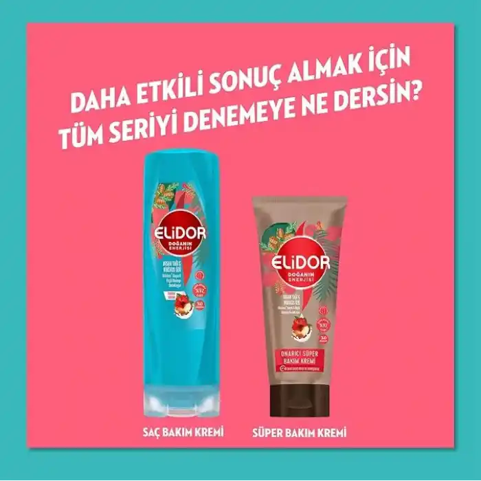 Elidor Doğanın Enerjisi Saç Bakım Şampuanı Argan Yağı & Hibiskus Özü Dökülme Karşıtı & Güçlü Uzamayı Destekleyici 400 ml