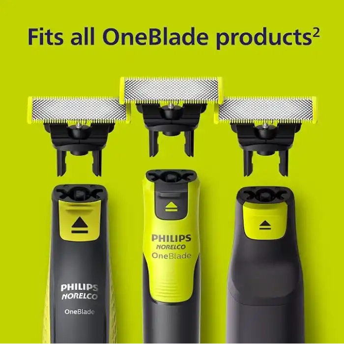 Philips Norelco OneBlade 360 Bıçaklar, OneBlade Elektrikli Tıraş Makinesi ve Düzeltici için Orijinal Yedek Bıçaklar, 4lü Paket, QP440/80