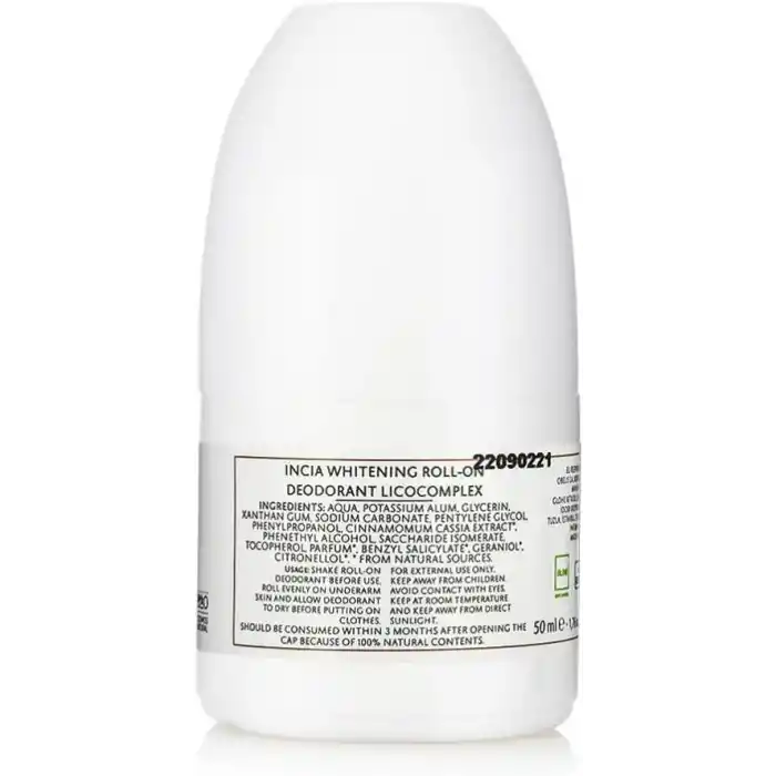 Incia Incia Natural Whitening Beyazlatıcı Kompleks Doğal Roll-On Deodorant 50ml 1 Paket
