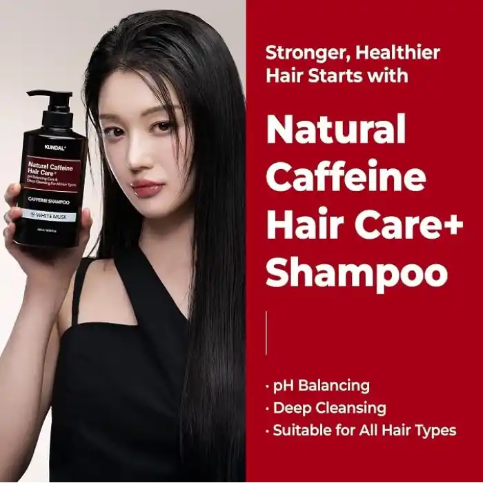 KUNDAL Kafein İçeren Dökülme Karşıtı Bakım Şampuanı Caffeine Scalp Shampoo 500ml (Baby Powder)
