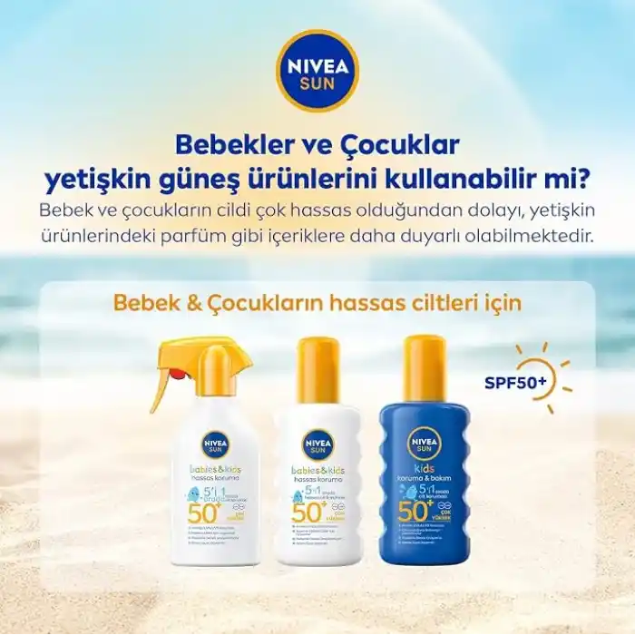 NIVEA SUN SPF30 Güneş Koruyucu ve Nemlendirici Vücut Spreyi 200ml, UVA UVB Koruması, Suya Dayanıklı