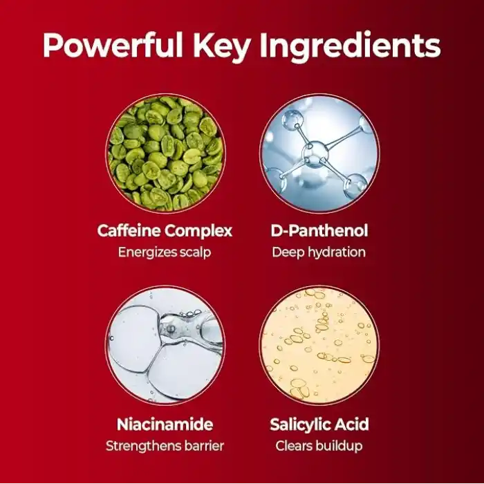 KUNDAL Kafein İçeren Dökülme Karşıtı Bakım Şampuanı Caffeine Scalp Shampoo 500ml (Baby Powder)