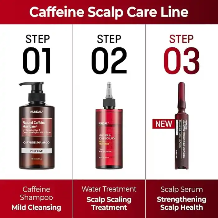 KUNDAL Kafein İçeren Dökülme Karşıtı Bakım Şampuanı Caffeine Scalp Shampoo 500ml (Baby Powder)