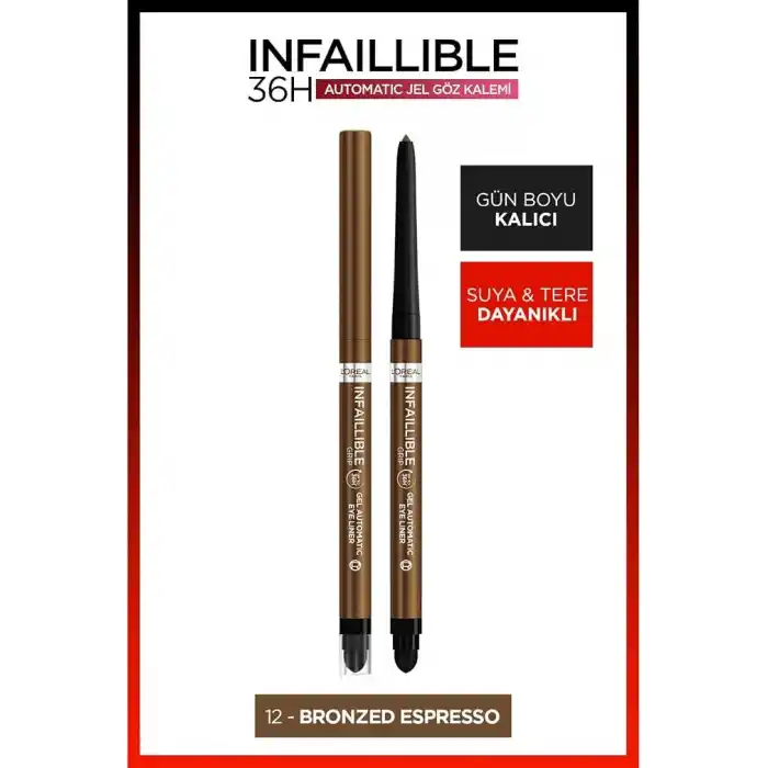 LOreal Paris Infaillible Göz Kalemi - 12 Bronzed Espresso