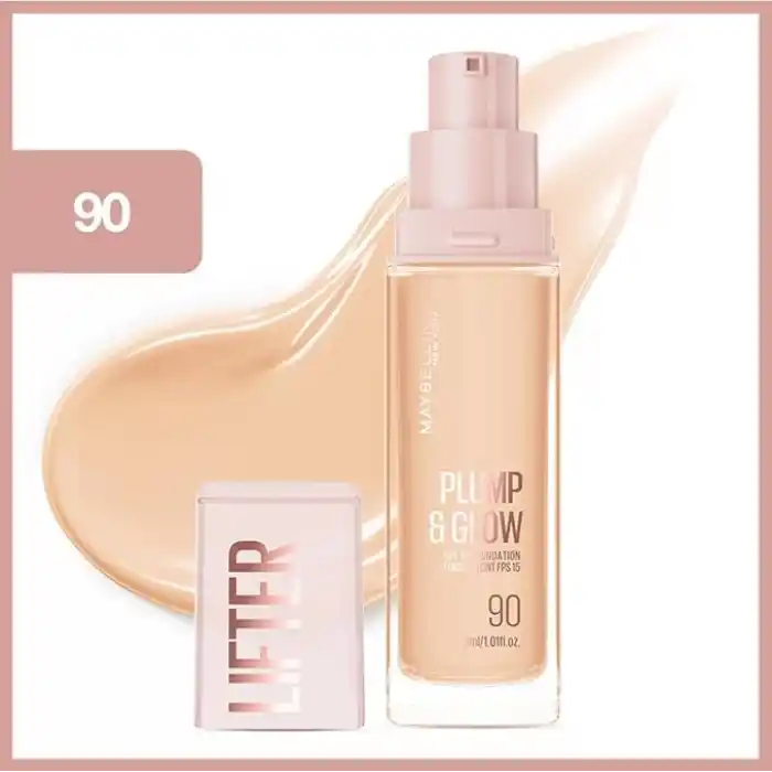 Maybelline New York Lifter Niasinamid ve Hyalüronik Asit İçeren Aydınlatan Fondöten - 90