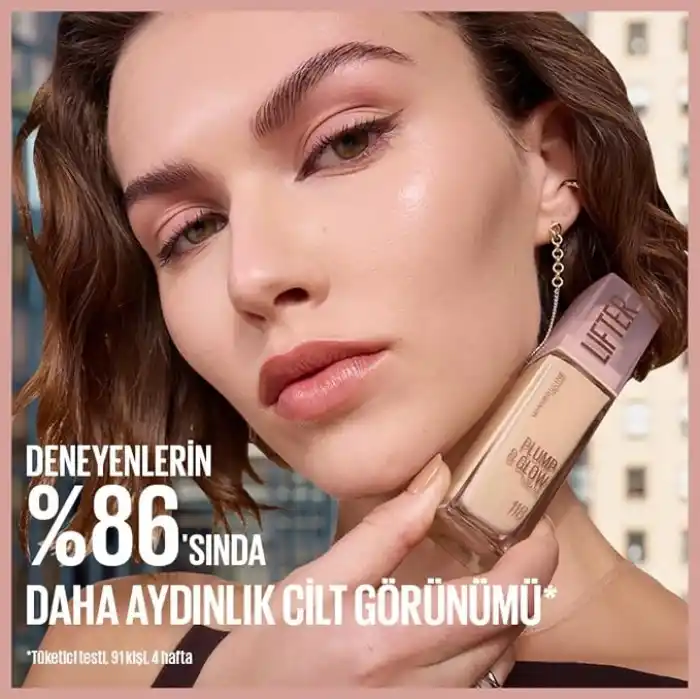 Maybelline New York Lifter Niasinamid ve Hyalüronik Asit İçeren Aydınlatan Fondöten - 90