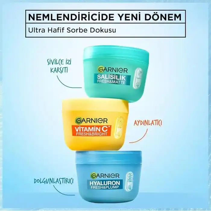 Ga.Skinactive Face Garnier Hyaluron Sorbet Nemlendirici Yüz Kremi