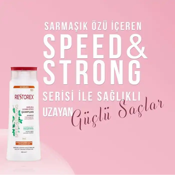 Restorex Kuru & Yıpranmış Saçlar İçin Şampuan 500 ml 2li paket