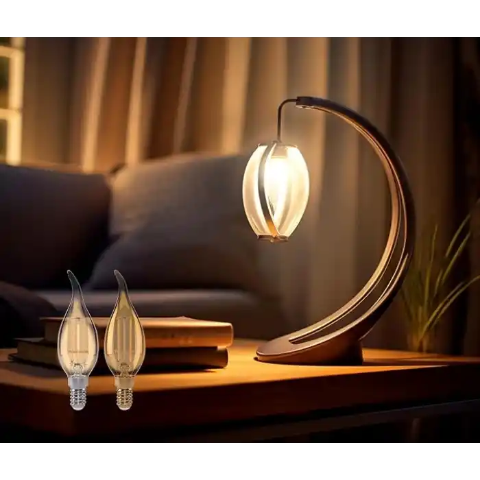 Panasonic Filament Ampul E14 FLAME (Mum Tipi) 4W 470LM 2700K Sarı Işık