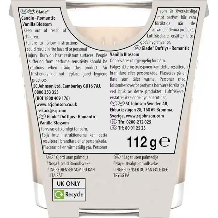 Glade Vanilya Mum 112 g