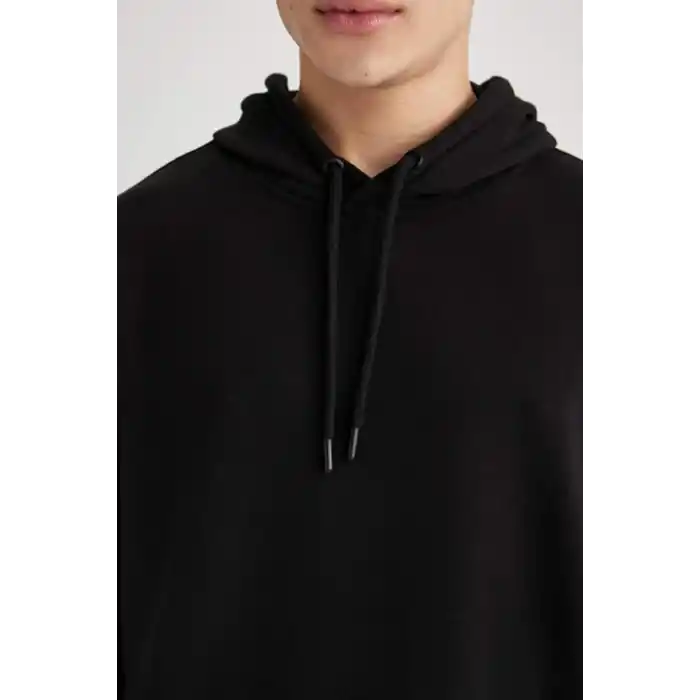 DeFacto Oversıze Kapüşonlu Sweatshirt B7849AXNS Erkek