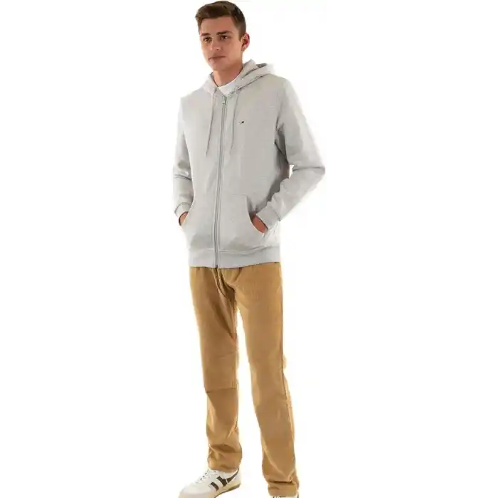 Tommy Jeans Erkek kapüşonlu sweatshirt, fermuarlı, bayrak, fermuarlı, Thru kapüşonlu