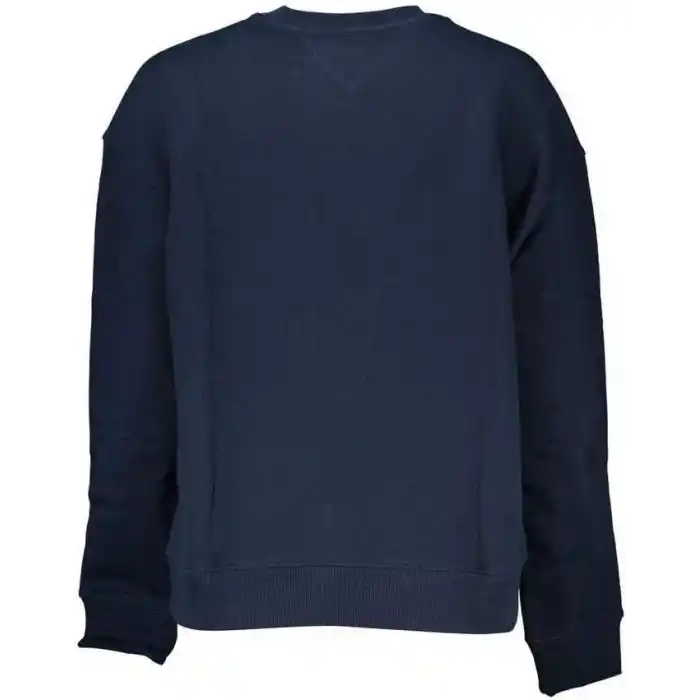Tommy Jeans Bisiklet Yaka Düz Lacivert Kadın Sweatshırt BXY BADGE CREW EXT
