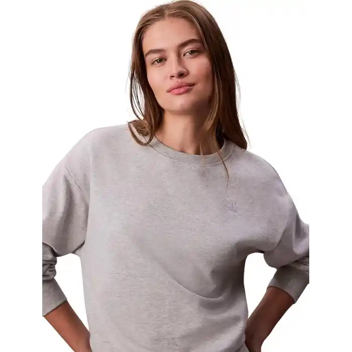 Calvin Klein LS ARCHIVE LOGO FRENCH TERRY RLX Sweatshirt Kadın