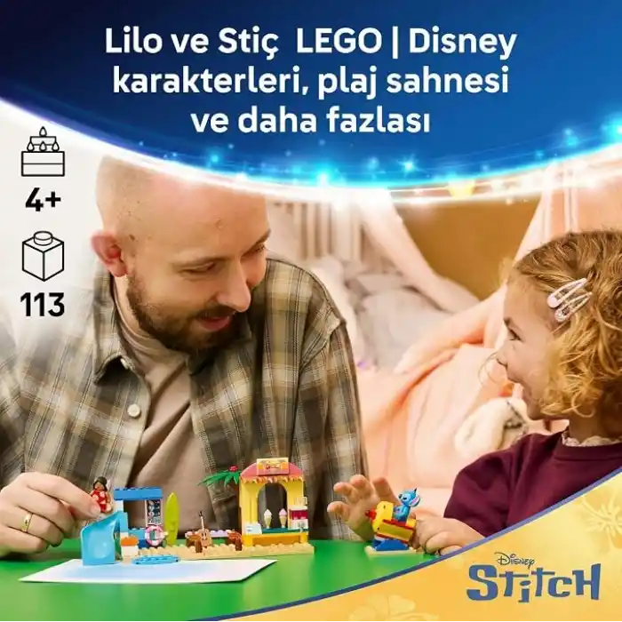 LEGO Disney Lilo ve Stiç ile Plaj Eğlencesi 43280