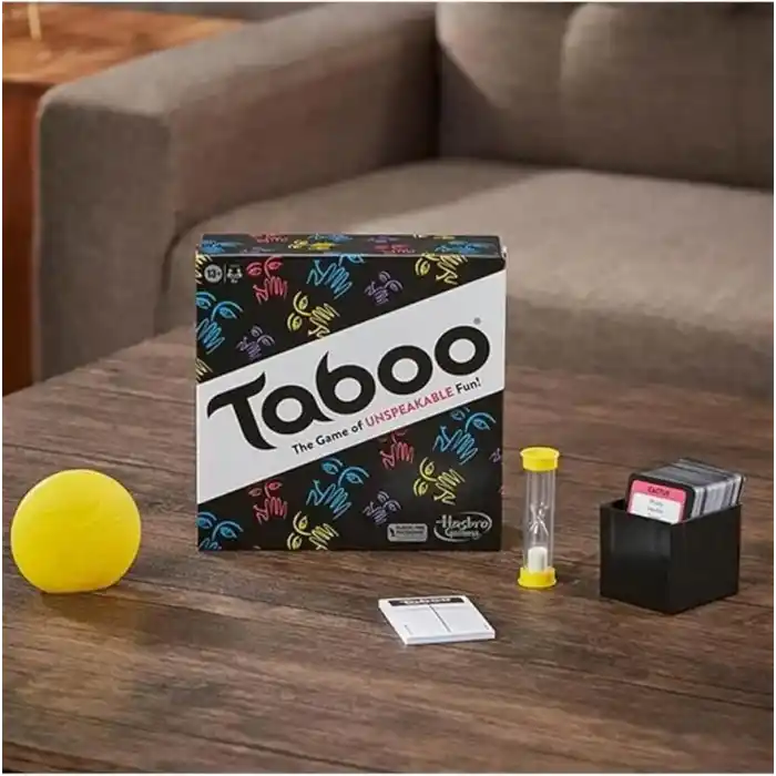 Taboo Tabu Kutu Oyunu | Yetişkinler ve Gençler İçin Kelime Tahmin Parti Oyunu | 13 Yaş ve Üzeri | 4+ Oyuncu | Oyun Geceleri İçin Eğlenceli Parti Oyunu | Kelime Oyunu