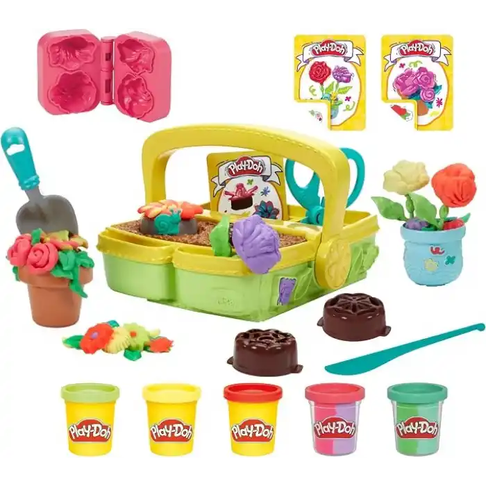 Play-Doh Blooming Flower Garden Oyun Seti | Doğa Temalı Rol Yapma ve Yaratıcı Oyun | 3 Yaş ve Üzeri Çocuklar İçin Sanat ve El İşi Seti