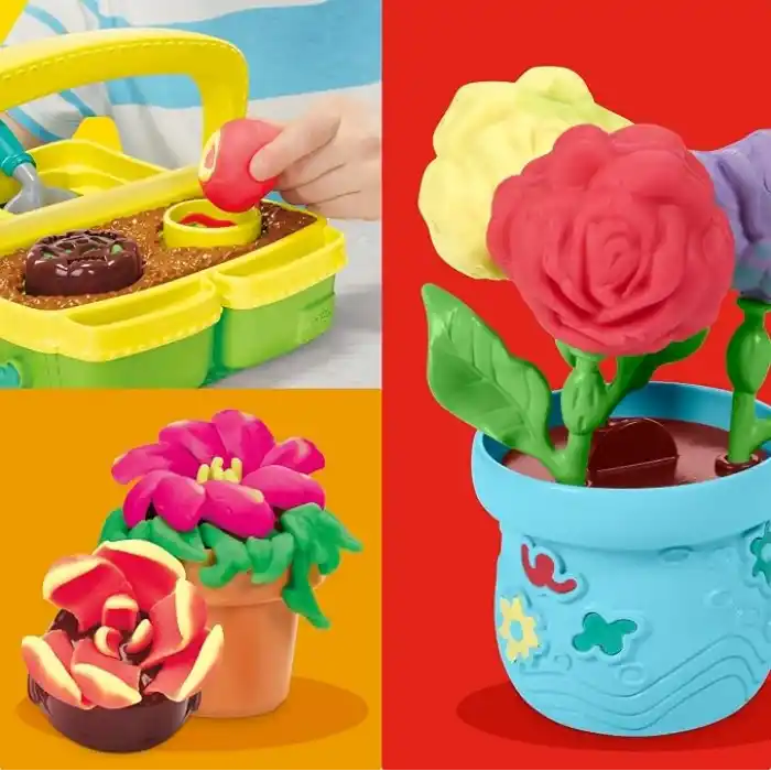 Play-Doh Blooming Flower Garden Oyun Seti | Doğa Temalı Rol Yapma ve Yaratıcı Oyun | 3 Yaş ve Üzeri Çocuklar İçin Sanat ve El İşi Seti