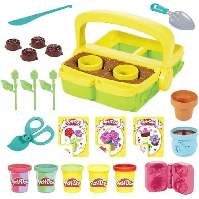 Play-Doh Blooming Flower Garden Oyun Seti | Doğa Temalı Rol Yapma ve Yaratıcı Oyun | 3 Yaş ve Üzeri Çocuklar İçin Sanat ve El İşi Seti