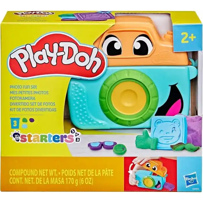 Play-Doh Fotoğraf Eğlencesi Başlangıç Seti | Hayal Gücüne Dayalı Oyun İçin Oyuncak Kamera | 2 Yaş ve Üzeri Kız ve Erkek Çocuklar İçin Sanat ve El İşi Etkinlikleri | 7 Aksesuar ve Oyun Matı Dahil