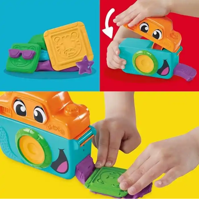 Play-Doh Fotoğraf Eğlencesi Başlangıç Seti | Hayal Gücüne Dayalı Oyun İçin Oyuncak Kamera | 2 Yaş ve Üzeri Kız ve Erkek Çocuklar İçin Sanat ve El İşi Etkinlikleri | 7 Aksesuar ve Oyun Matı Dahil