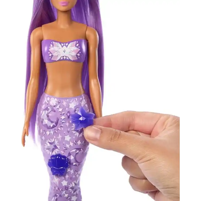 Barbie Color Reveal bebek ve aksesuarlar, Renk değişimi dahil 6 sürprizi ve balondan mini hayvan figürüyle, Balondan Hayvan Figürleri serisi (Stiller çeşitlilik gösterebilir), JFV58