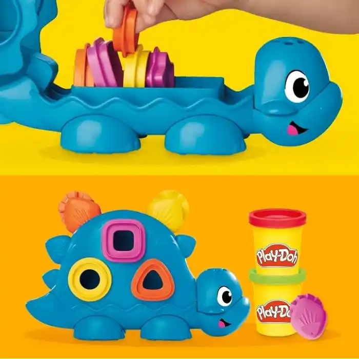 Play-Doh Şekiller ve Renkler Dino Başlangıç Seti | 2 Yaş ve Üzeri Çocuklar İçin Dokunsal ve Duyusal Oyun Seti | Dinozor Oyuncağı | 11 Aksesuar Dahil | Sanat ve El İşi Etkinlikleri