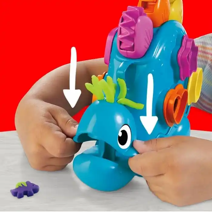 Play-Doh Şekiller ve Renkler Dino Başlangıç Seti | 2 Yaş ve Üzeri Çocuklar İçin Dokunsal ve Duyusal Oyun Seti | Dinozor Oyuncağı | 11 Aksesuar Dahil | Sanat ve El İşi Etkinlikleri