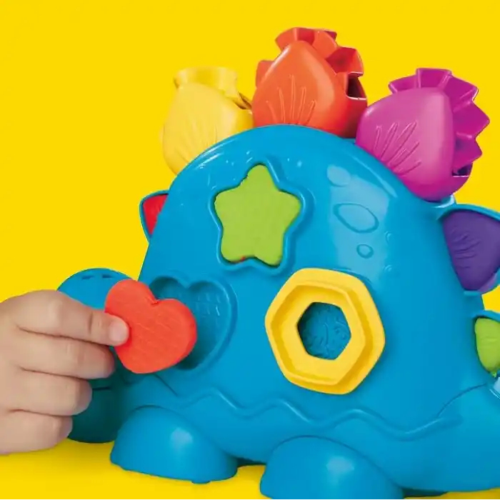 Play-Doh Şekiller ve Renkler Dino Başlangıç Seti | 2 Yaş ve Üzeri Çocuklar İçin Dokunsal ve Duyusal Oyun Seti | Dinozor Oyuncağı | 11 Aksesuar Dahil | Sanat ve El İşi Etkinlikleri