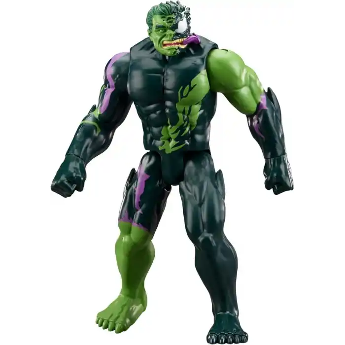 Marvel Avengers VenomVersus Titan Hero Serisi Venom Etkili Captain America ve Venom Etkili Hulk Aksiyon Figürü 2’li Paket, 30 cm Süper Kahraman Oyuncakları, 4 Yaş ve Üzeri