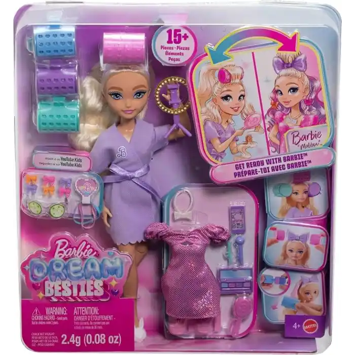 Barbie Dream Besties™ Barbie ile Hazırlan Malibu™ Bebek ve Aksesuarları