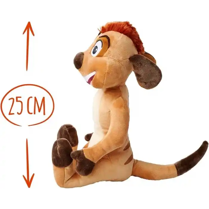 Simba, 6315870072NPB, Lion King Timon Peluş Figürü, Özel ve Detaylı Tasarım, Dayanıklı Kumaş, 25 Cm