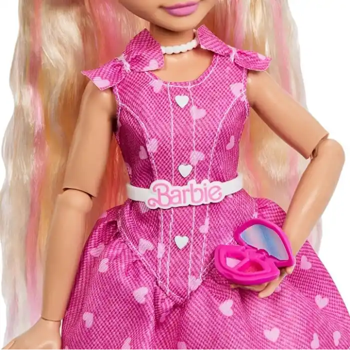 Sarı saçlı ve eklemleri bükülebilen Barbie Dream Besties Malibu bebek ve aksesuarları, makyaj temalı oyuncaklar, JKP50
