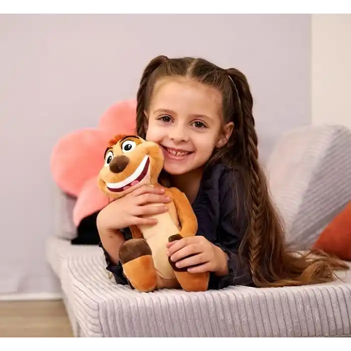 Simba, 6315870072NPB, Lion King Timon Peluş Figürü, Özel ve Detaylı Tasarım, Dayanıklı Kumaş, 25 Cm