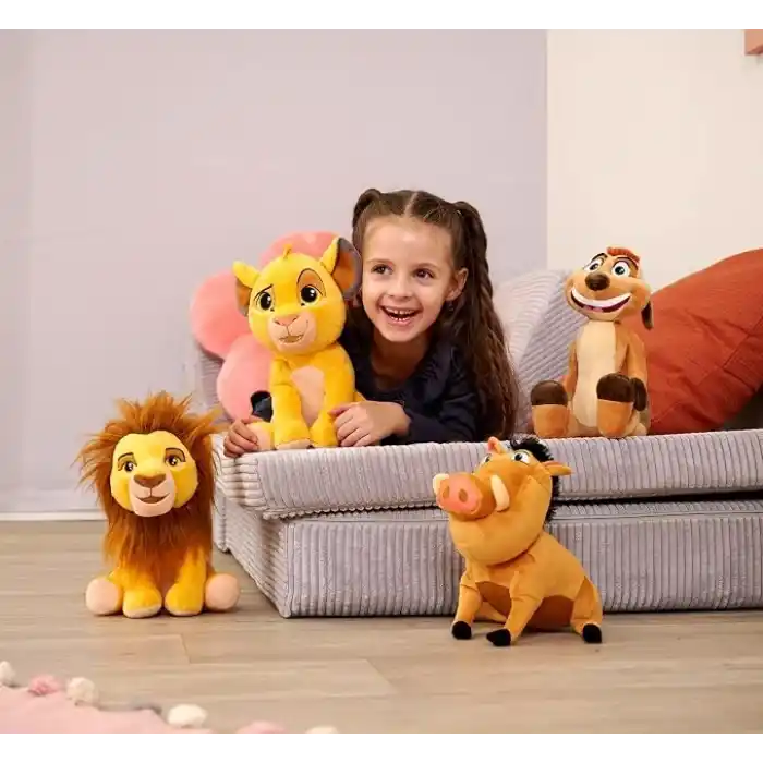 Simba, 6315870072NPB, Lion King Timon Peluş Figürü, Özel ve Detaylı Tasarım, Dayanıklı Kumaş, 25 Cm