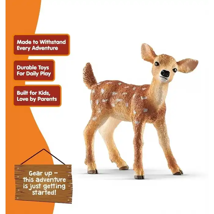 Schleich 14820 Yavru Geyik Oyuncak Figürü, Çok Renkli