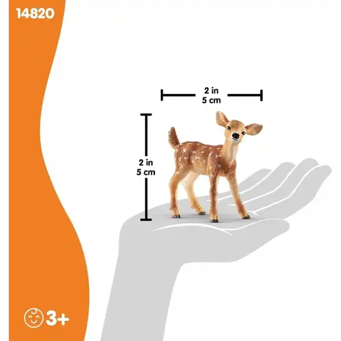 Schleich 14820 Yavru Geyik Oyuncak Figürü, Çok Renkli