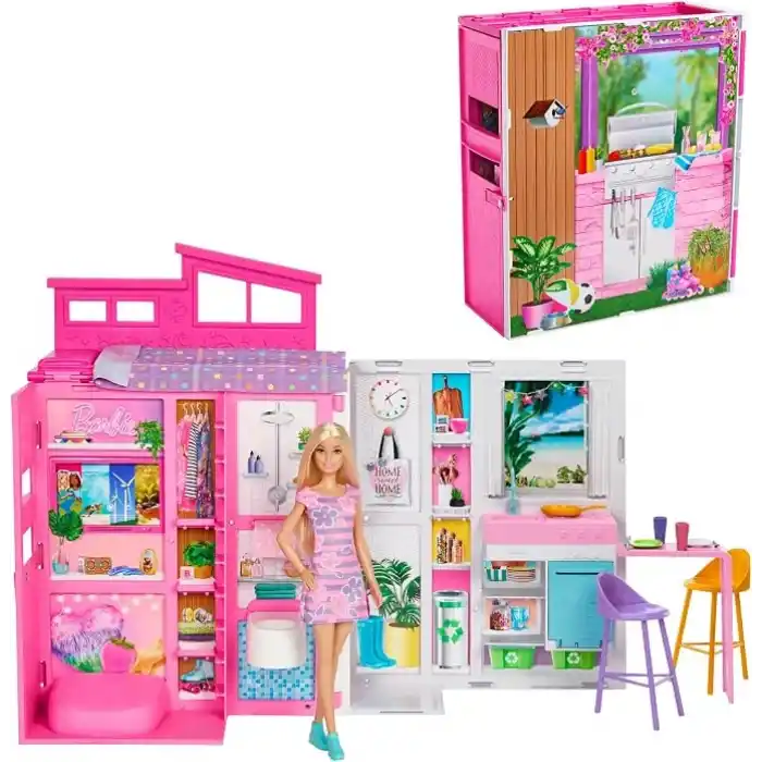 Barbie®nin Yeni Portatif Evi 2024 (Bebek Dahil)