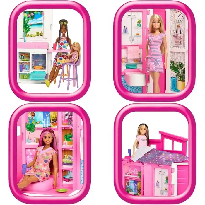 Barbie®nin Yeni Portatif Evi 2024 (Bebek Dahil)
