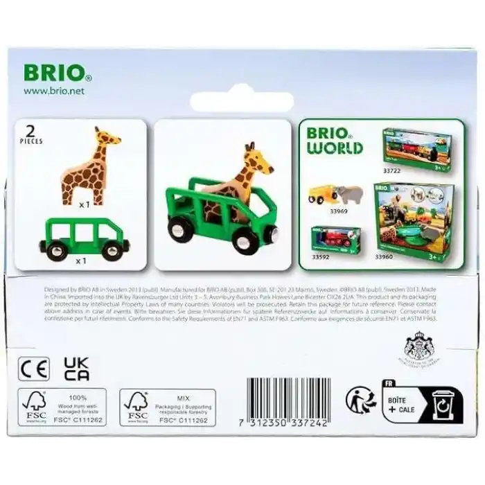 BRIO Tren 33724 - Zürafa arabası