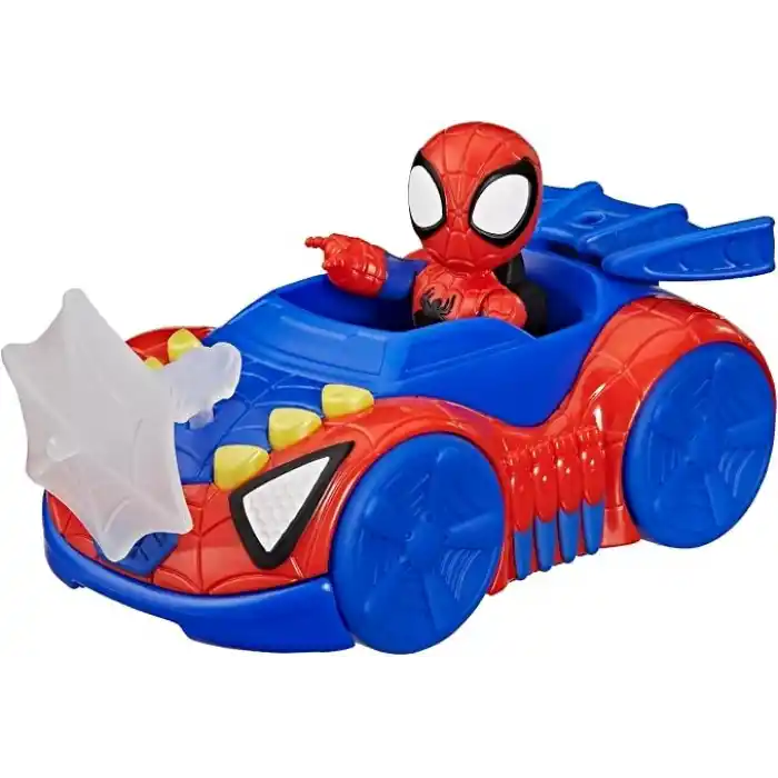 Marvel Spidey and His Amazing Friends Spidey Web Crawler Aksiyon Figürü ve Oyuncak Araba