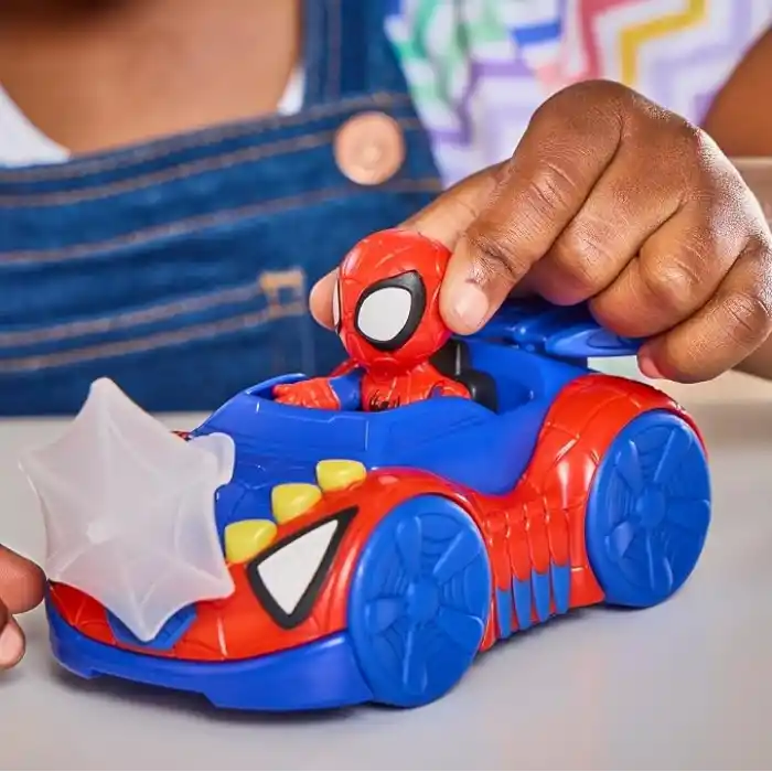 Marvel Spidey and His Amazing Friends Spidey Web Crawler Aksiyon Figürü ve Oyuncak Araba