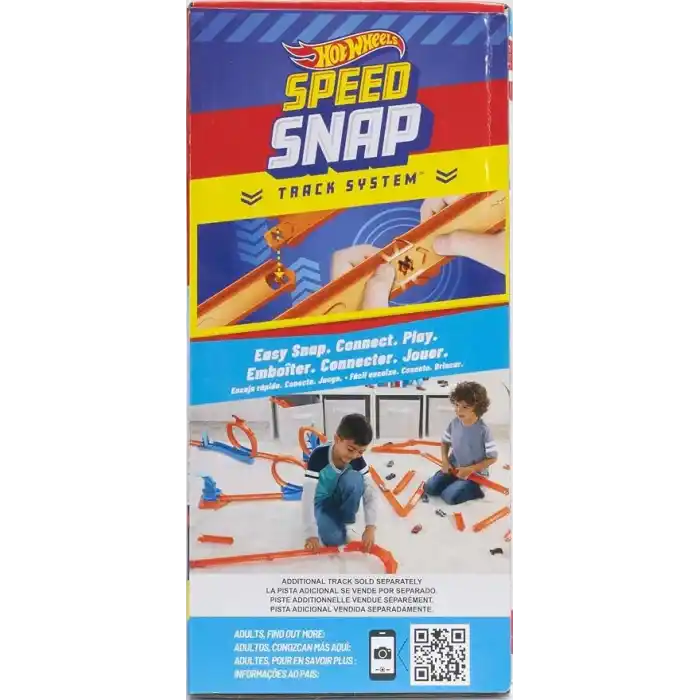 Hot Wheels oyuncak araba ve pist seti, üçlü çember paketi, 1:64 ölçekli araç, üç çemberli pist parçaları, kolayca birleştirilebilen pistler ve adaptörler, JDW39