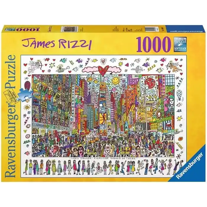 Ravensburger 1000 Parça Puzzle James Rizzi-Times Square