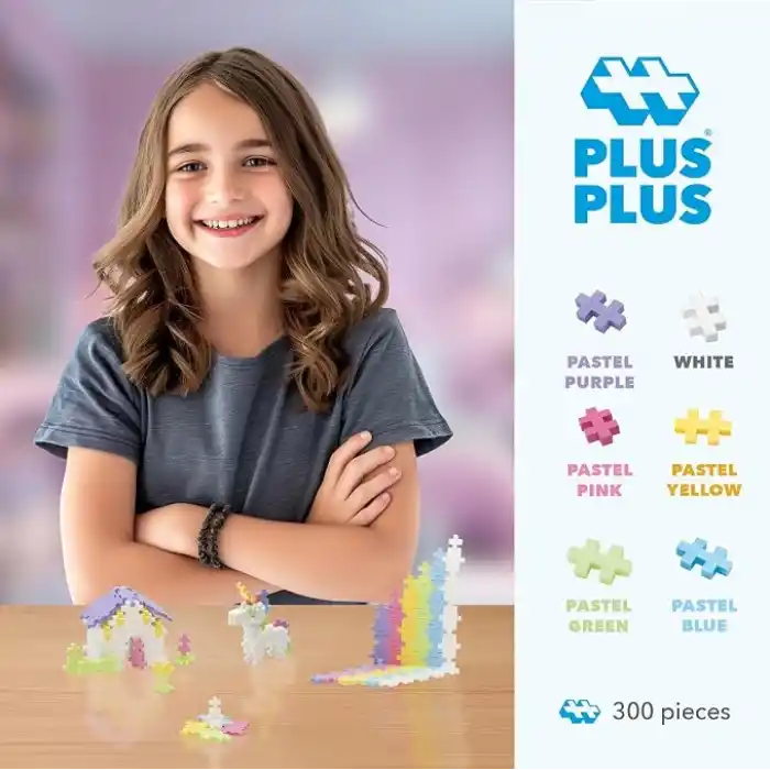 Plus Plus Klocki Mini pastelowe 300 elementów w opakowaniu [KLOCKI]
