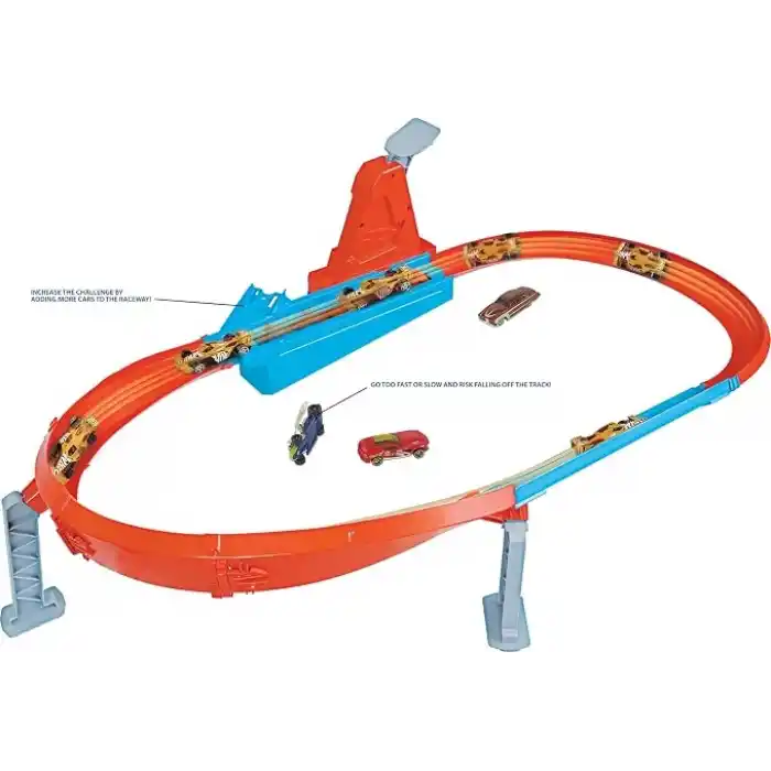 Hot Wheels Rapid Raceway Şampiyon Oyun Seti Hot Wheels Şampiyonluk Parkuru Yarış Seti - Hızlı Parkur GJM75 GJM75