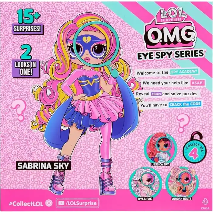 LOL OMG Tatlı Casus Bebekleri Süper Kahraman Sabrina Sky Bebeği